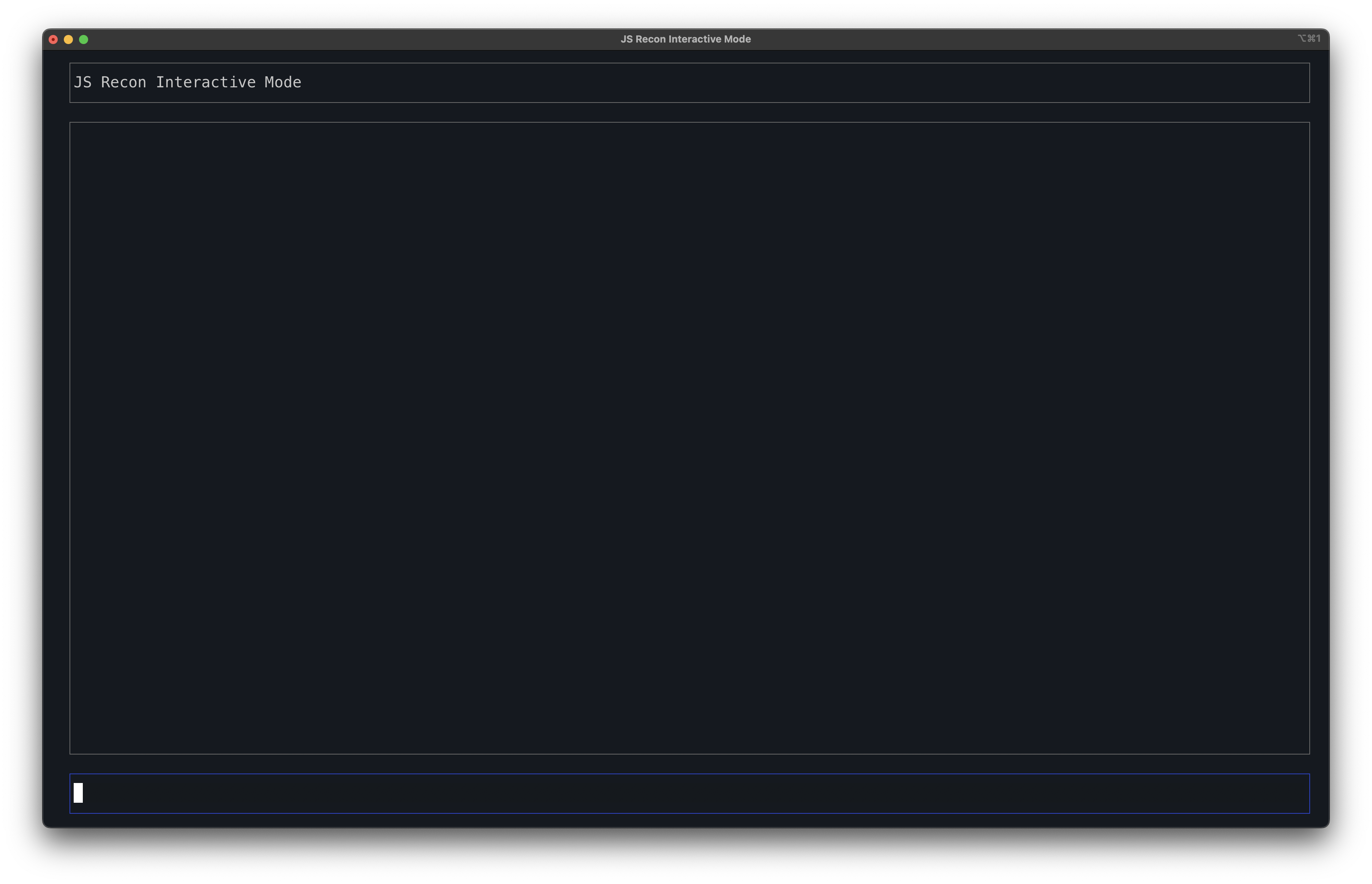 Interactive mode UI